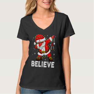 Tro Santa Dabbing Tomte Jul Barn Pojkar Gi T Shirt