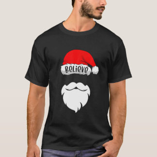 Tro Santa Hat-jultorskens familjegrupp Mat T Shirt