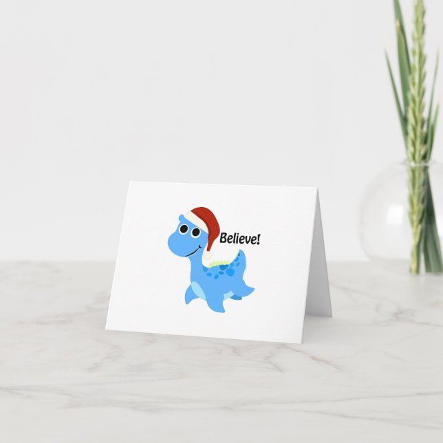 Tro! Santa Nessie Helgkort (Framsida)