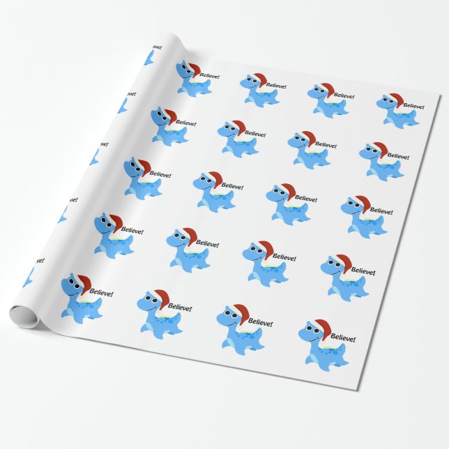 Tro! Santa Nessie Presentpapper (Utrullad)