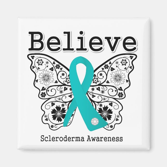 Tro Scleroderma Awareness Magnet (Framsidan)