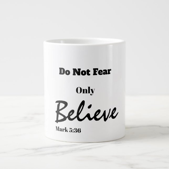Tro Scripture Jumbo Mugg (Framsidan)