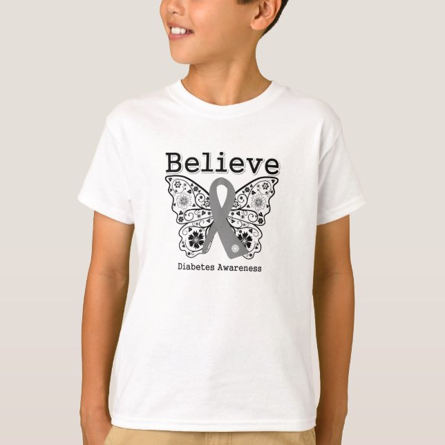 Tro sockersjukamedvetenhet t shirt (Framsida)