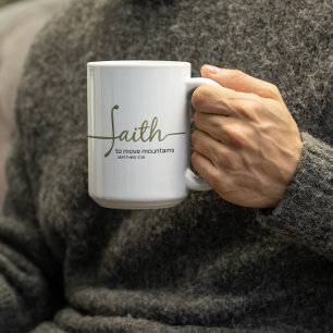 Tro som kan flytta berg kaffemugg