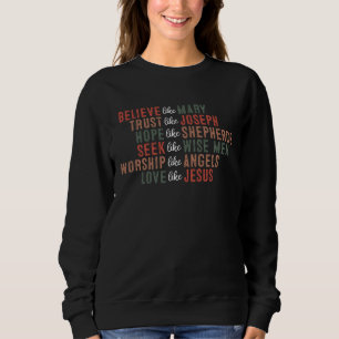 Tro som Mary Christian Förtroendebaserad Religiös T Shirt