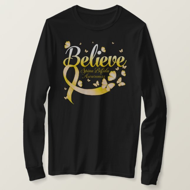 Tro SPINA BIFIDA Butterfly T Shirt (Design framsida)