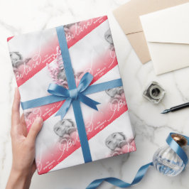 Tro Star Red Ombre-julfoto Helgdag Presentpapper