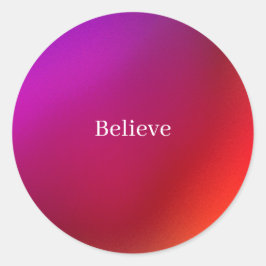 Tro Sticker Runt Klistermärke