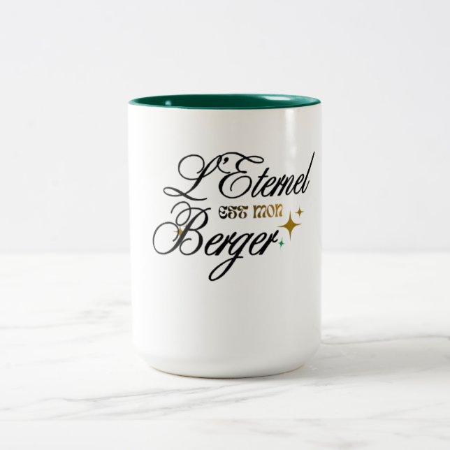 Tro & Styrka Kaffe-/Tekopp för Inspiration Två-Tonad Mugg (Center)