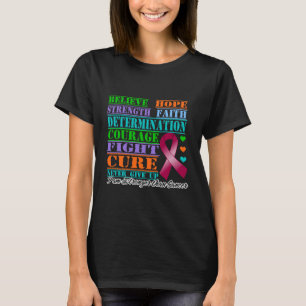 Tro styrkabeslutsamhet för åtskillig Myeloma Tee Shirt