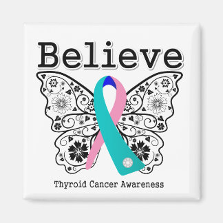 Tro - Thyroid Cancer Butterfly Magnet
