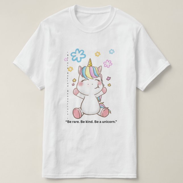 Tro Tillsammans Enhörningar T-Shirt |  (Design framsida)