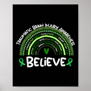 Tro _ Traumatic Brain Injury Awareness Månad Poster