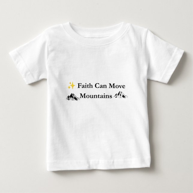 Tro Trodde Klippor Kristet T-Shirt (Framsida)