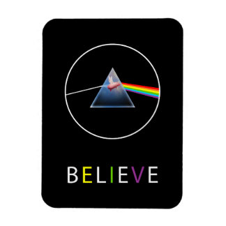 Tro-Troende Gris Prism Design Magnet