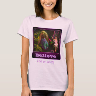 Tro Trollsländans och Damens slippers Inspirerande T Shirt