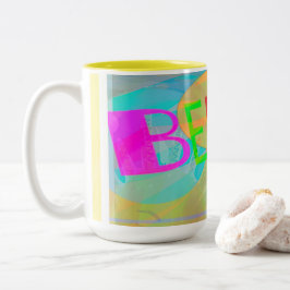 Tro Typograghy Två-Tonad Mugg