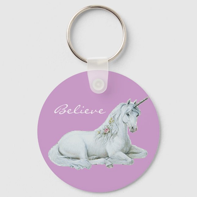 Tro Unicorn Keychain Nyckelring (Framsida)