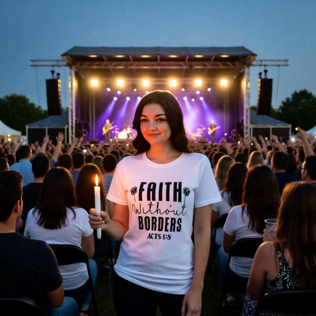 Tro utan gränser Apg 1:8 Uppdrag T Shirt (Skapare uppladdad)