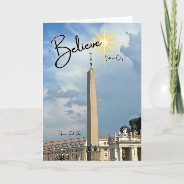 Tro Vatican City-Helgdag - fet kort (Framsida)
