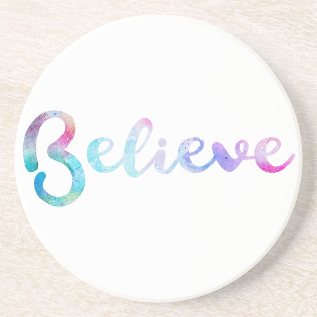 Tro vattenfärgstypografi underlägg sandsten (Framsidan)