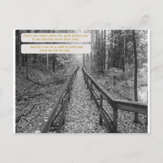 Tro - "Walk in Faith" Vykort