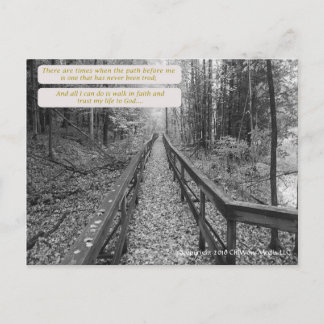 Tro - "Walk in Faith" Vykort