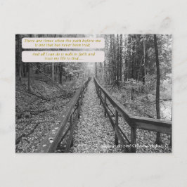 Tro - "Walk in Faith" Vykort