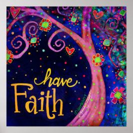 Tro Whimsical Träd offert Inspiritivity Poster