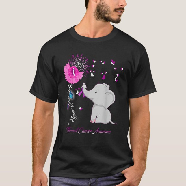 Troat Cancer Ribbon T Shirt (Framsida)