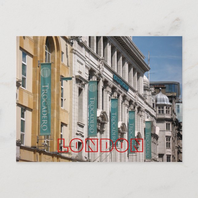 Trocadero London UK-vykort Vykort (Framsida)