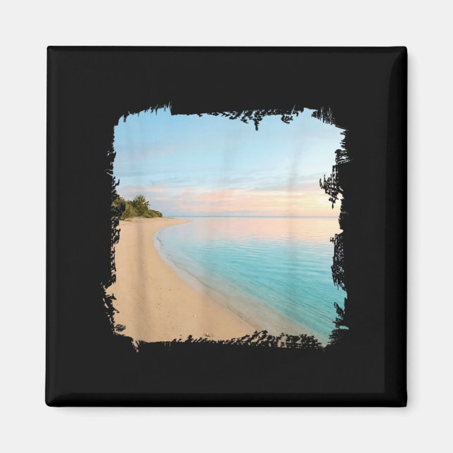 Trocal Sands Beach Ocean Shoreline Scenic Design Magnet (Framsidan)