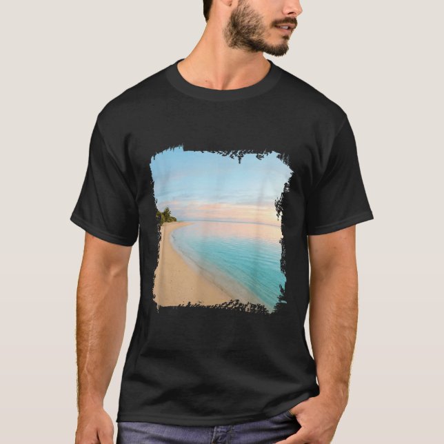 Trocal Sands strand havs kustlinje Scenisk design T Shirt (Framsida)