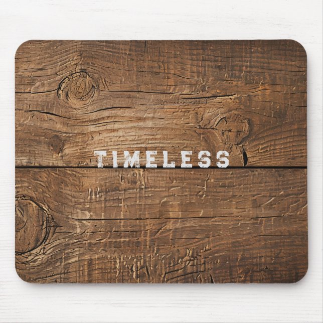 Troden Plank Rustic Struktur Mousepad Musmatta (Framsidan)