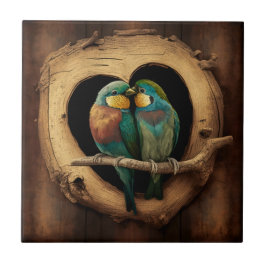 Troden Rustic Lovebird Kakelplatta