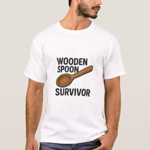 Troden Spoon Survivor - Funny Childown Quote Desi T Shirt