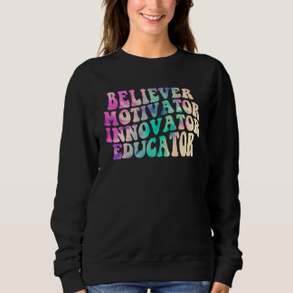 Troende Motivator Innovatör Utbildare Tie Dye Teac T Shirt