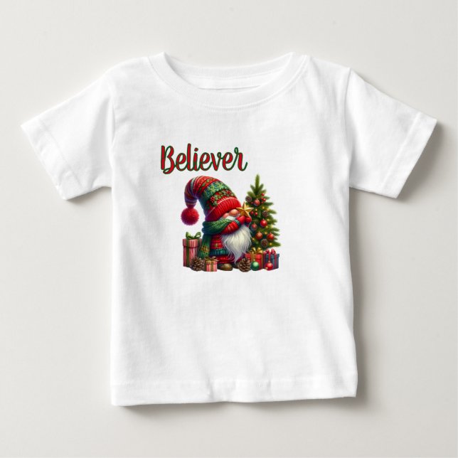 Troende på tomte t shirt (Framsida)