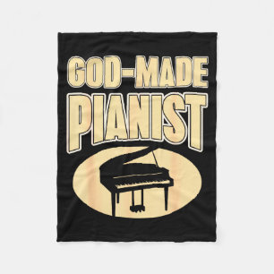 Troende pianist kristen musik inspiration fleecefilt