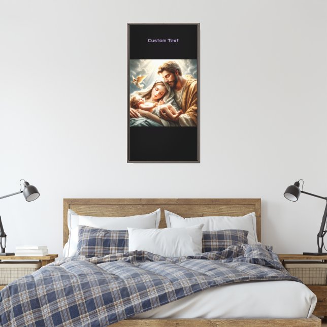 Troended Nativitet Premium Kristi Födelseberättels Canvastryck (Insitu (sovrum))