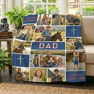 Troendedomen 12 Foto Patriotisk Pappa Universitets Fleecefilt