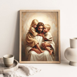 Troendes barn, kristen väggkonst, Jesus med Poster