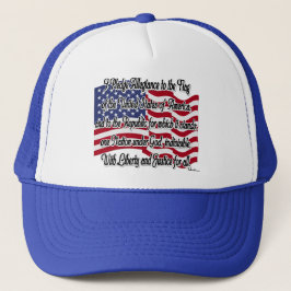 Trofastaeden med USA:s flagga Truckerkeps