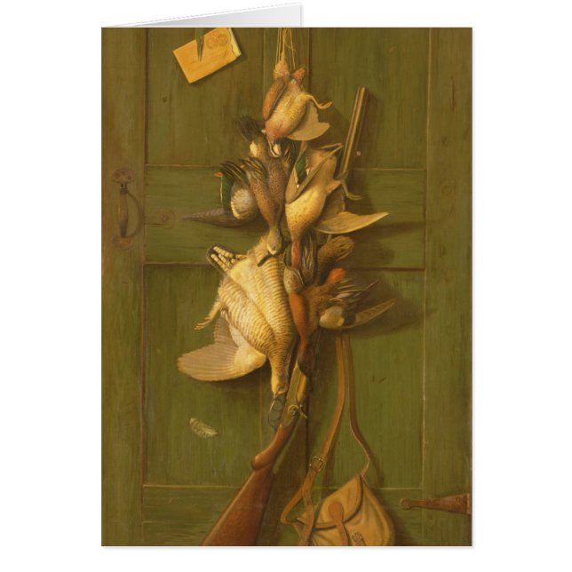 Trofé av jakten hälsningskort (Framsidan)