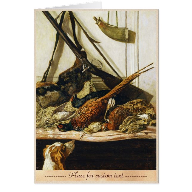 Troféer av jakten, Claude Monet 1862 OBS Kort (Framsidan)