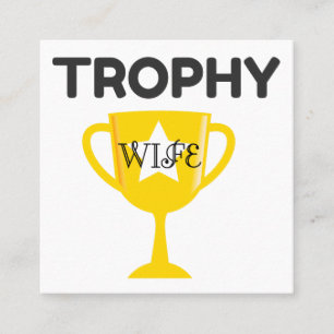 Troféfru Fyrkantigt Visitkort