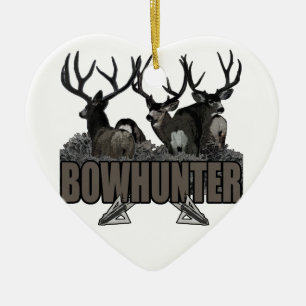Trofén sparkar bakut Bowhunter Julgransprydnad Keramik