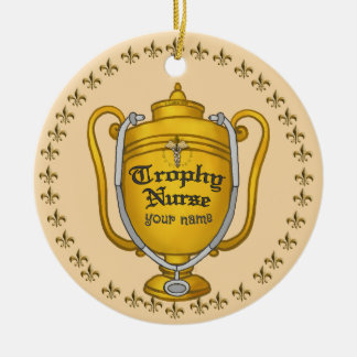 Trofésköterska Julgransprydnad Keramik