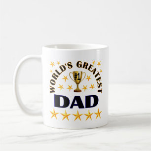 Troféstenar i Världsmästare Pappa Kaffemugg