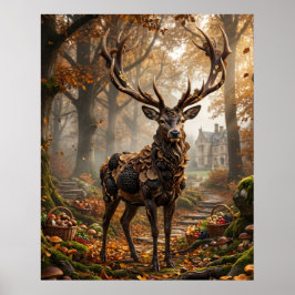 Tröffelhjorts Skogsegendom Poster